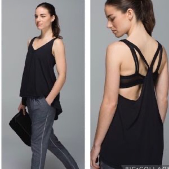 Lululemon size 6 tank with bra - Picture 4 of 4